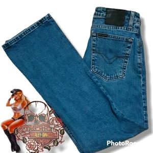 🌮 HARLEY-DAVIDSON WOMEN'S BLUE JEAN'S SIZE 6 BOOTCUT Vintage👖👖